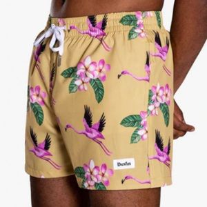 Duvin Design Co. Flying Flamingo Swim Shorts